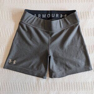 Under Armour 5" Bike Shorts Heather Gray Womens M